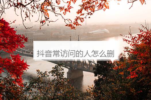 抖音常访问的人怎么删除记录？抖音怎么删除访客记录和痕迹